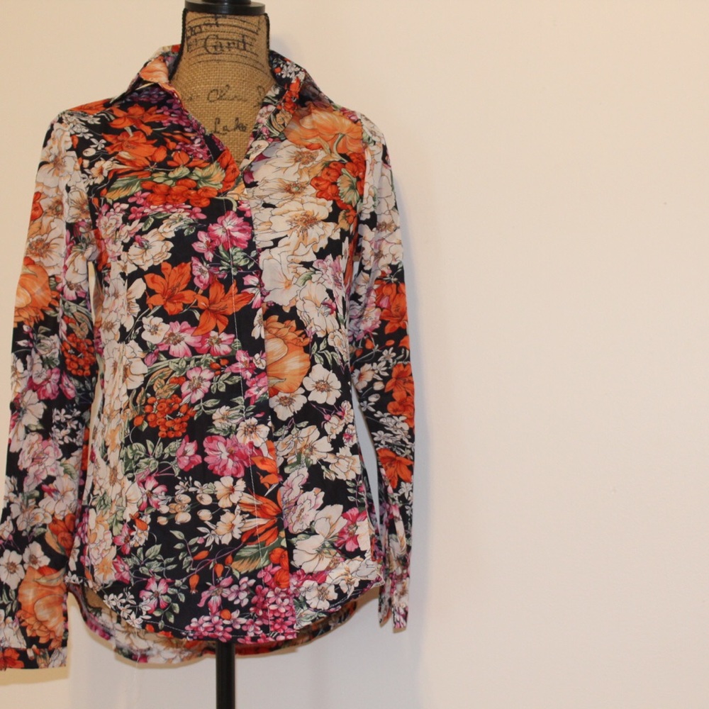 Vintage Floral Blouse